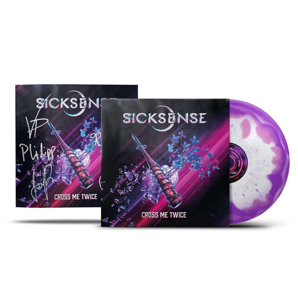 Sicksense "Cross Me Twice" White/Purple Merge Vinyl w/ Signed Booklet (LIMITED)