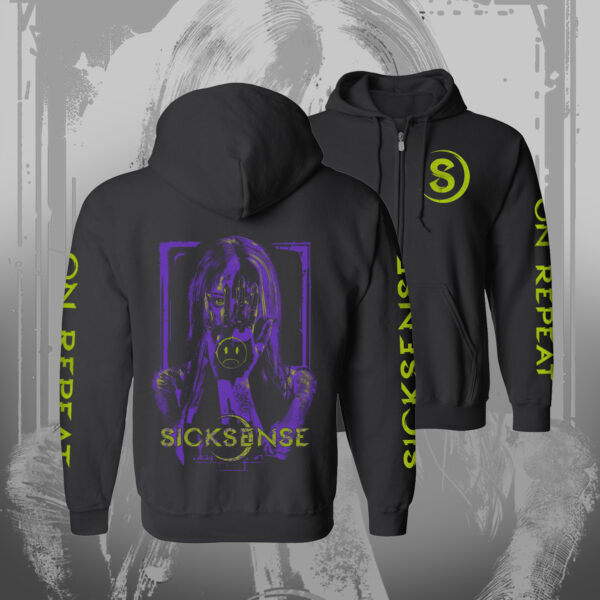 Sicksense "On Repeat" Zip Up Hoodie