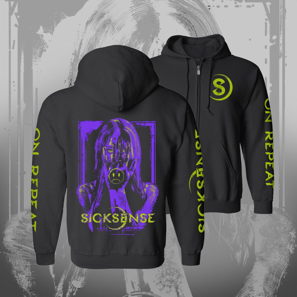 Sicksense "On Repeat" Zip Up Hoodie (PREORDER)